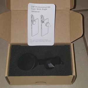 Super wide 238 degree angle clip on camera lens
